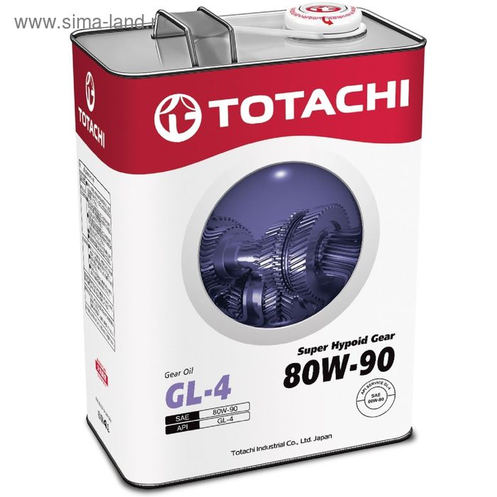 фото Масло трансмиссионное totachi super hypoid gear gl-4 80w-90, 4 л