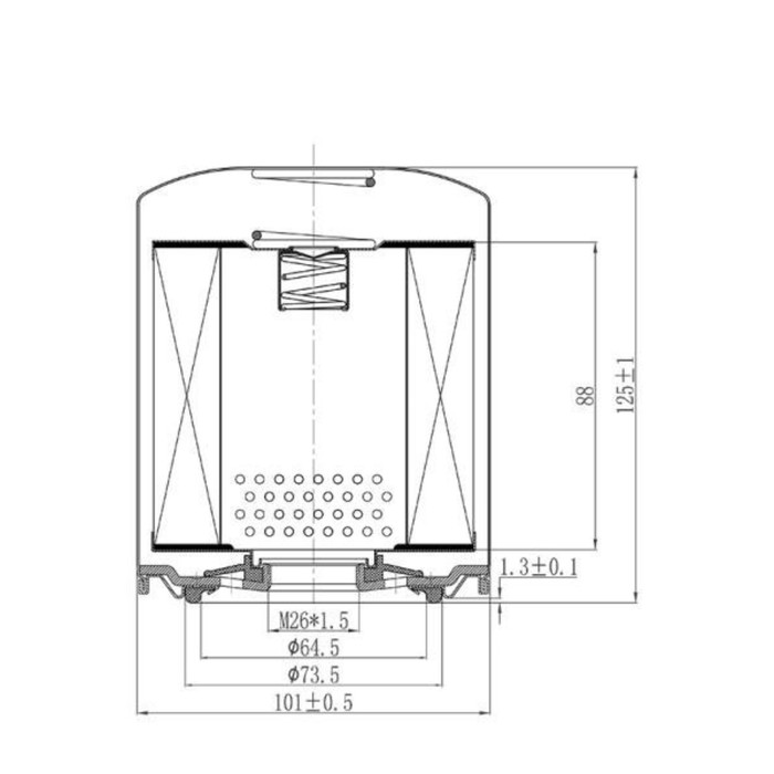 

Фильтр масляный Totachi TC-1054