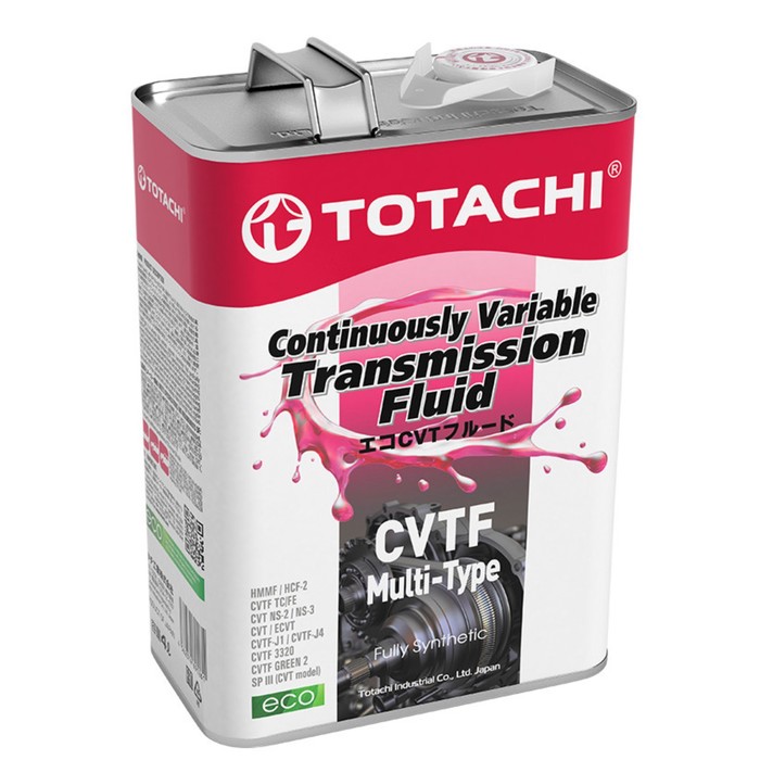 Масло трансмиссионное Totachi CVTF Multi-Type, синтетическое, 4 л