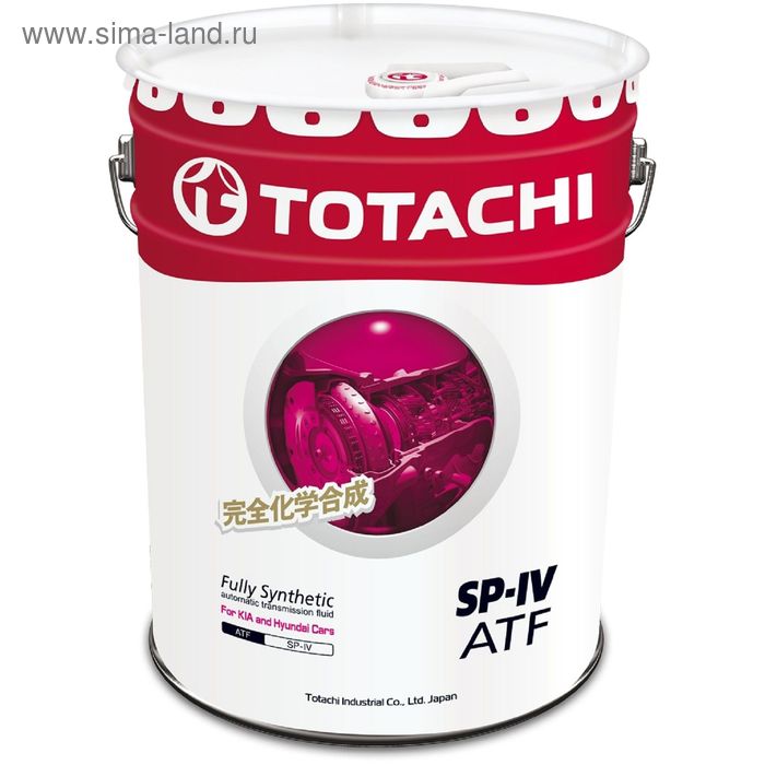 масло трансмиссионное totachi atf ws синтетическое 200 л Масло трансмиссионное Totachi ATF SP-IV, синтетическое, 20 л