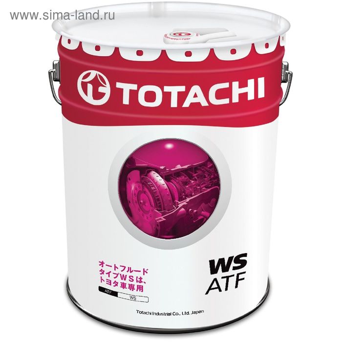 Масло трансмиссионное Totachi ATF WS, синтетическое, 20 л масло трансмиссионное totachi atf multi vehicle синтетическое 60 л