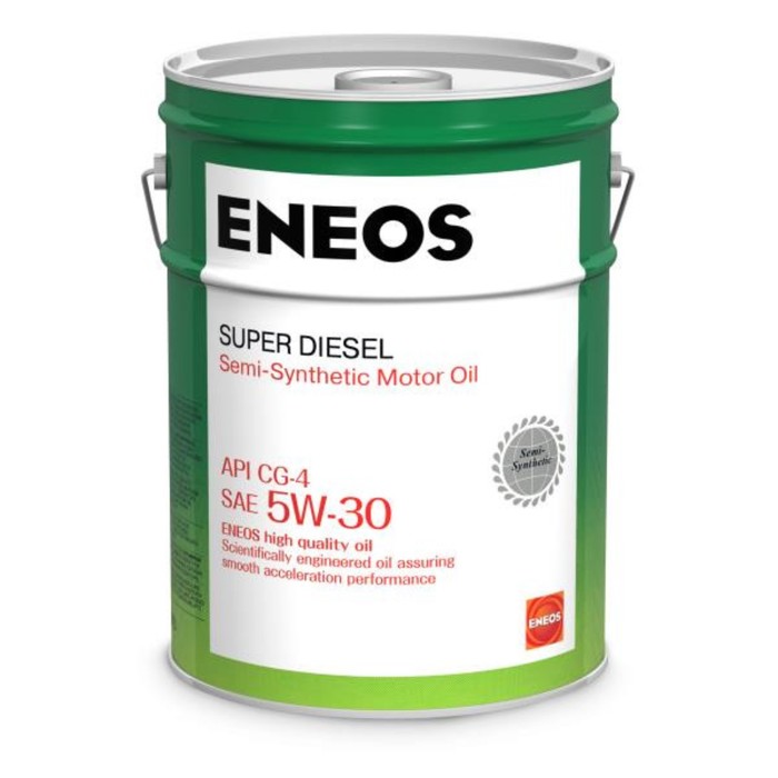 Масло моторное ENEOS CG-4 5W-30, полусинтетическое, 20 л eneos моторное масло eneos ecostage 0w 20 4 л
