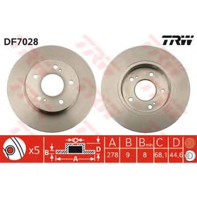 

Диск тормозной TRW DF7028