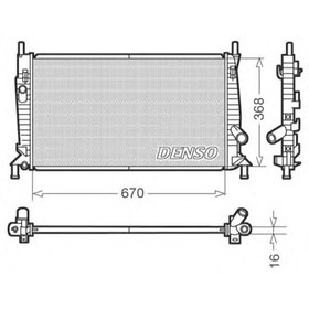 

Радиатор охлаждения DENSO DRM10075