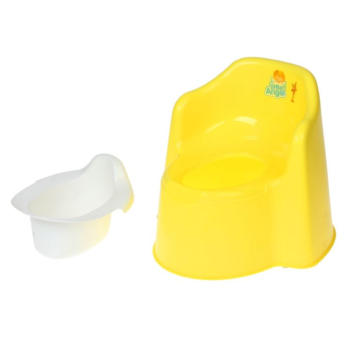 Горшок детский Little King, съёмная чаша, цвет жёлтый