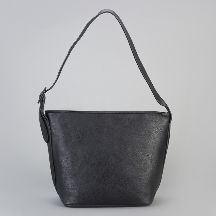 Сумка женская на молнии "Аризона", 1 отдел, регулируемый ремень, чёрная