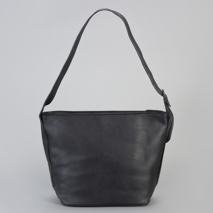 Сумка женская на молнии "Аризона", 1 отдел, регулируемый ремень, чёрная