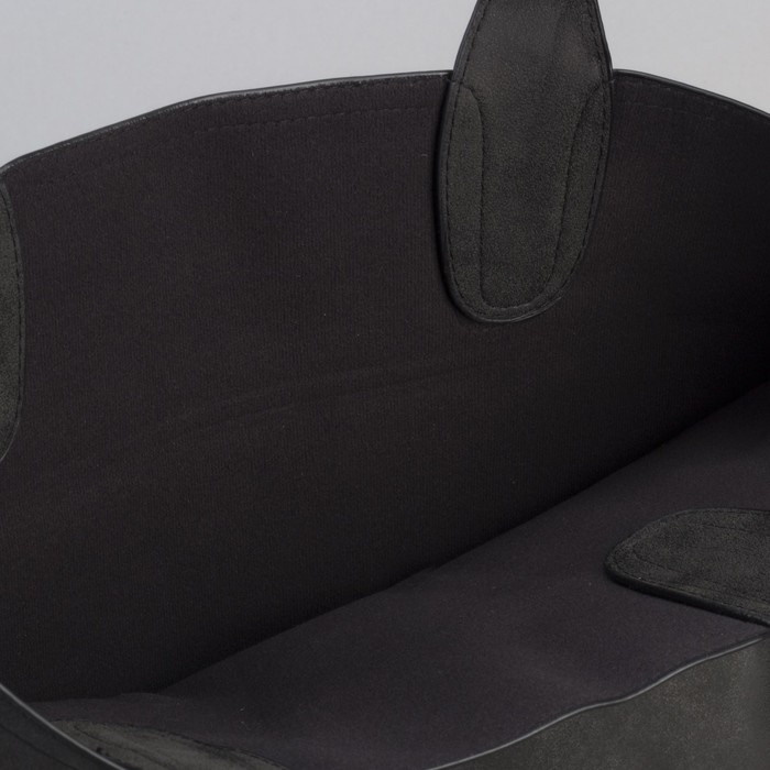 Сумка женская "Агата", 1 отдел, с косметичкой, чёрная