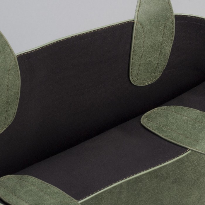 Сумка женская "Агата", 1 отдел, с косметичкой, зелёная