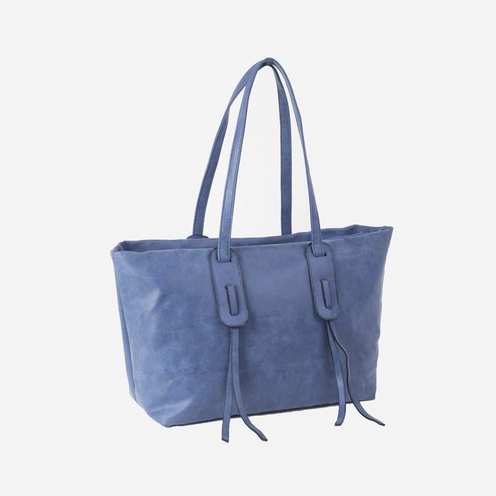 Сумка женская на молнии "Алекса", 1 отдел с перегородкой, синяя