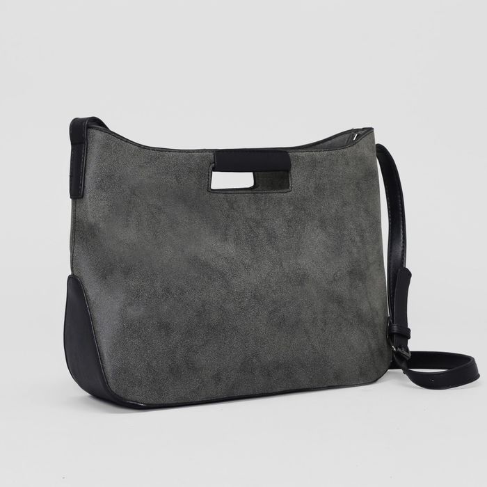 Сумка женская на молнии "Альбина", 1 отдел, чёрная