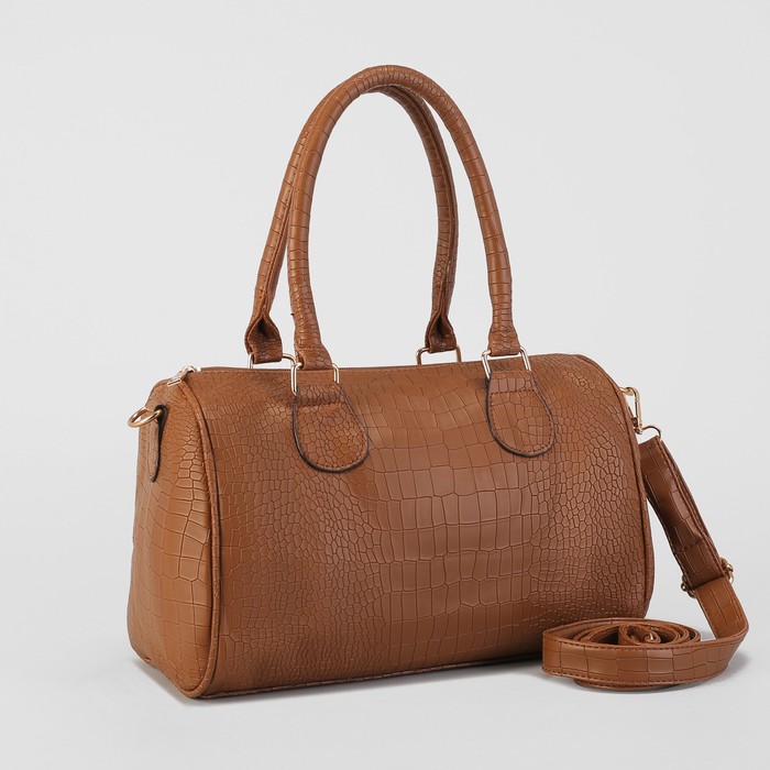 Сумка женская на молнии "Эвилина", 1 отдел, длинный ремень, цвет хаки