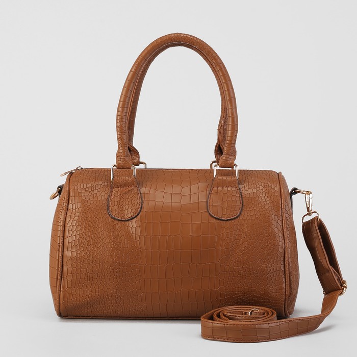 Сумка женская на молнии "Эвилина", 1 отдел, длинный ремень, цвет хаки