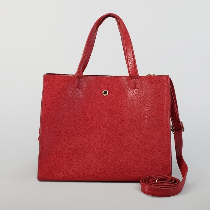 Сумка женская на магните "Алла", 1 отдел с перегородкой, длинный ремень, бордовая