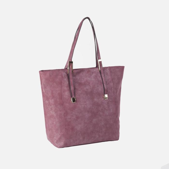 Сумка женская на молнии "Антураж", 1 отдел, бордовая