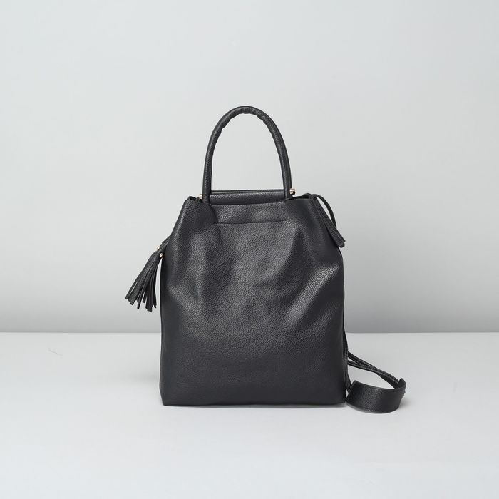 Сумка женская на магните "Глория", 1 отдел с перегородкой, длинный ремень, чёрная