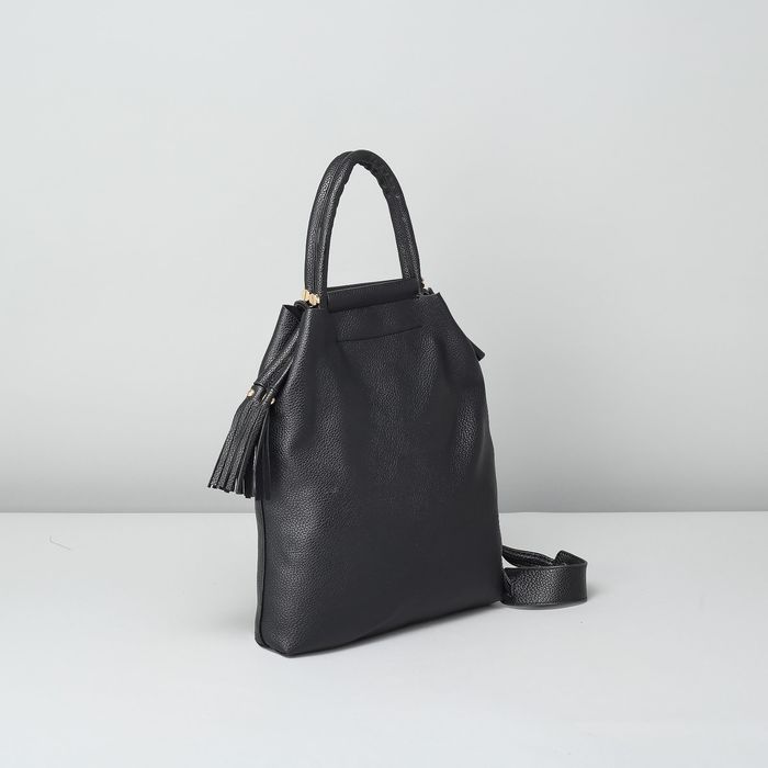 Сумка женская на магните "Глория", 1 отдел с перегородкой, длинный ремень, чёрная