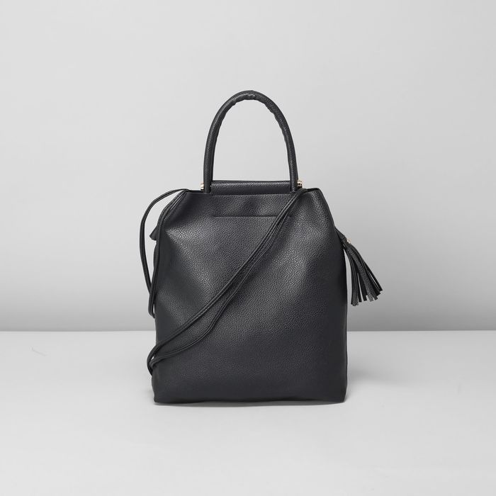 Сумка женская на магните "Глория", 1 отдел с перегородкой, длинный ремень, чёрная