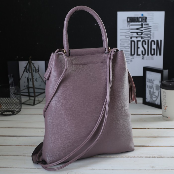 Сумка женская на магните "Глория", 1 отдел с перегородкой, длинный ремень, цвет брусничный