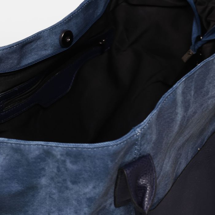 Сумка женская на молнии "Диана", 1 отдел, 2 наружных кармана, синяя