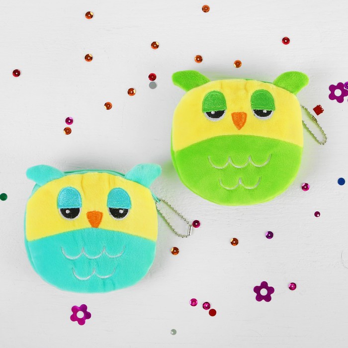 Мягкий кошелёк "Птичка", цвета МИКС