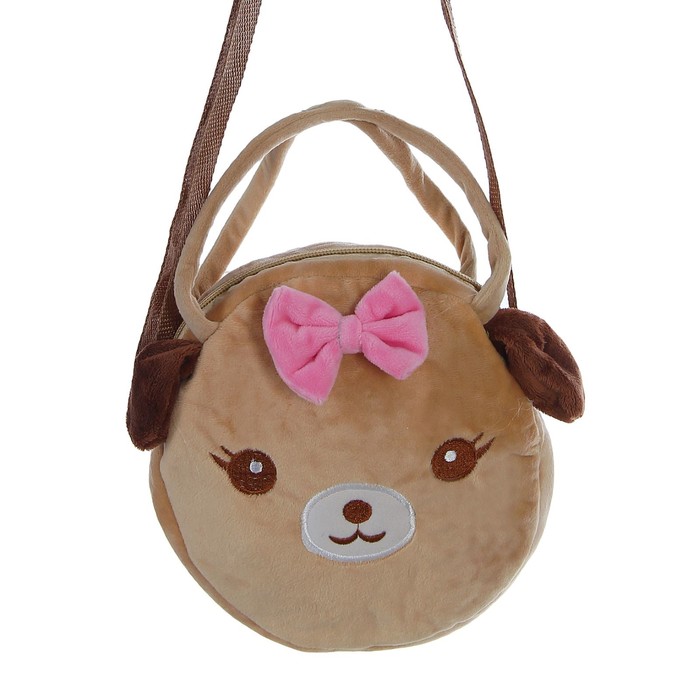 Мягкая сумочка "Собачка" с бантом
