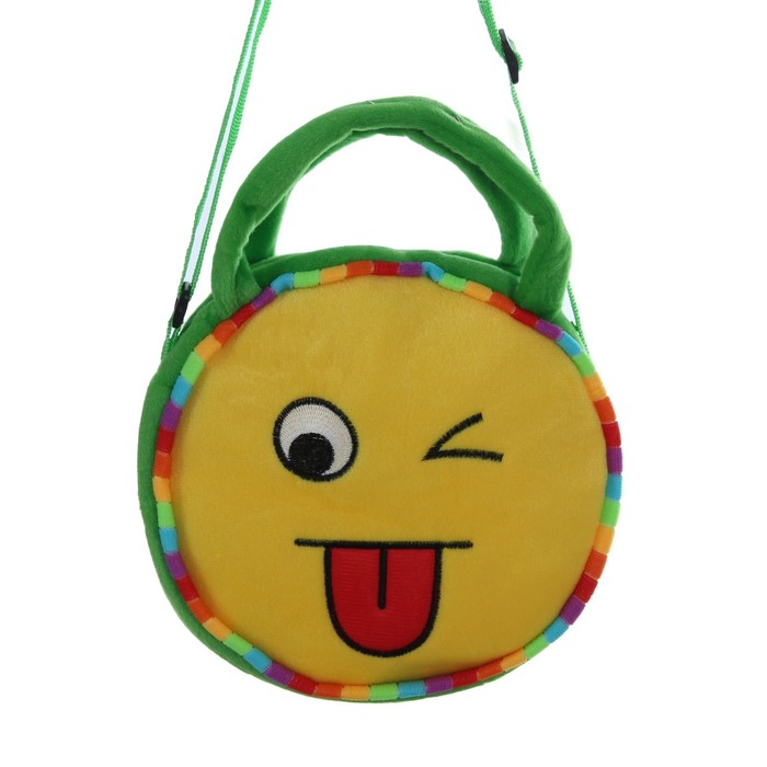 Мягкая сумочка "Смайлик" подмигивает