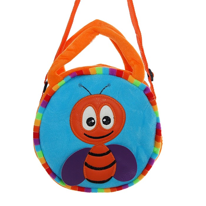 Мягкая сумочка "Пчелка" с ободком, цвета МИКС
