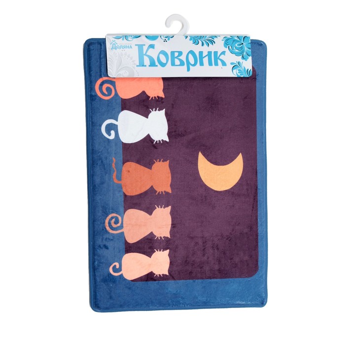 Коврик для ванной "Ночные коты"