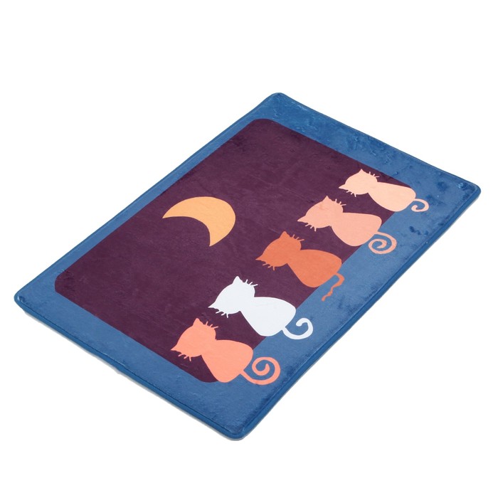 Коврик для ванной "Ночные коты"