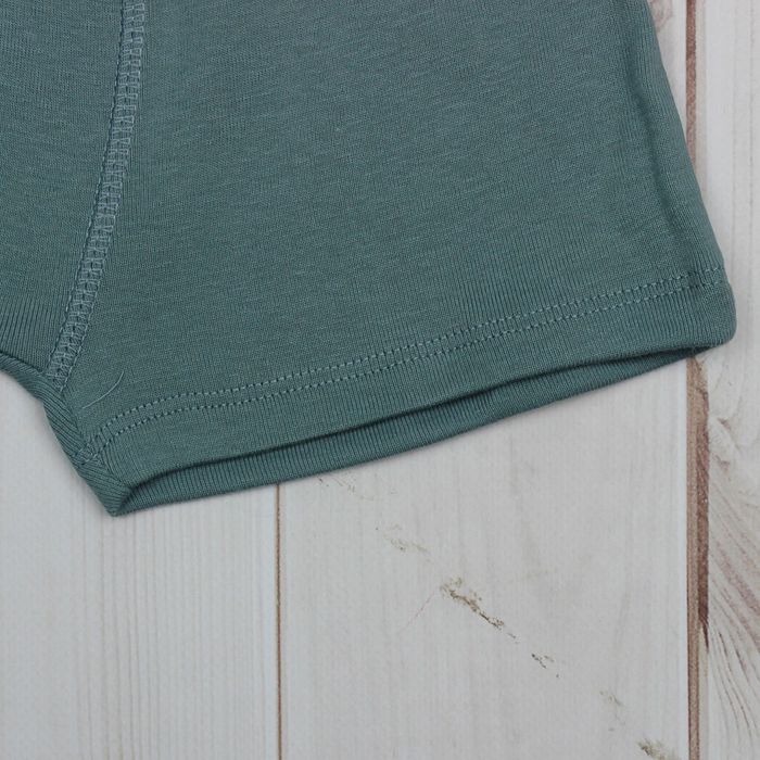 Комплект для мальчика (майка, трусы-боксеры), рост 146 см (76), цвет зелёный