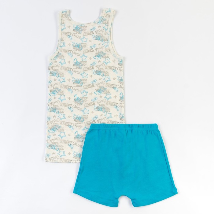 Комплект для мальчика (майка, трусы-боксеры), рост 146 см (76), цвет бежевый