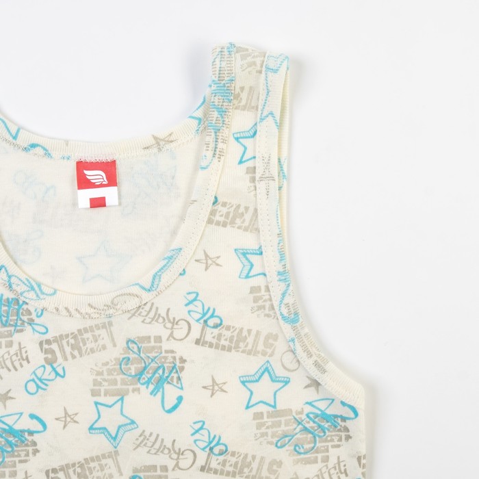 Комплект для мальчика (майка, трусы-боксеры), рост 146 см (76), цвет бежевый