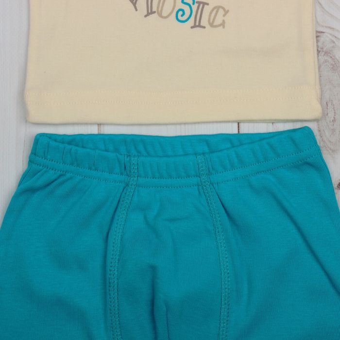 Комплект для мальчика (майка, трусы-боксеры), рост 92 см (52), цвет бежевый