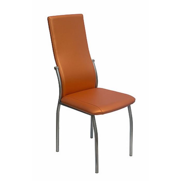 Стул Пекин каркас бриллиант Экокожа Оранжевый глянец