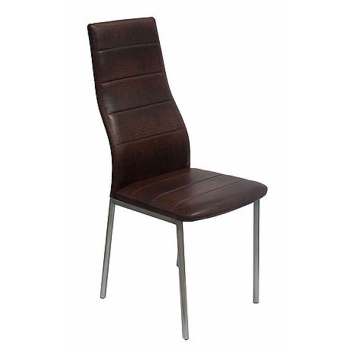 Стул Волна  каркас бриллиант экокожа кор. крокодил