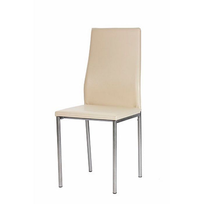 Стул Лайт каркас бриллиант Экокожа слоновая кость