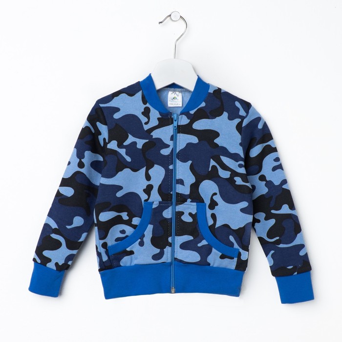 Куртка-толстовка для девочки, рост 140 см (34), цвет камуфляж (арт. 496_Д)