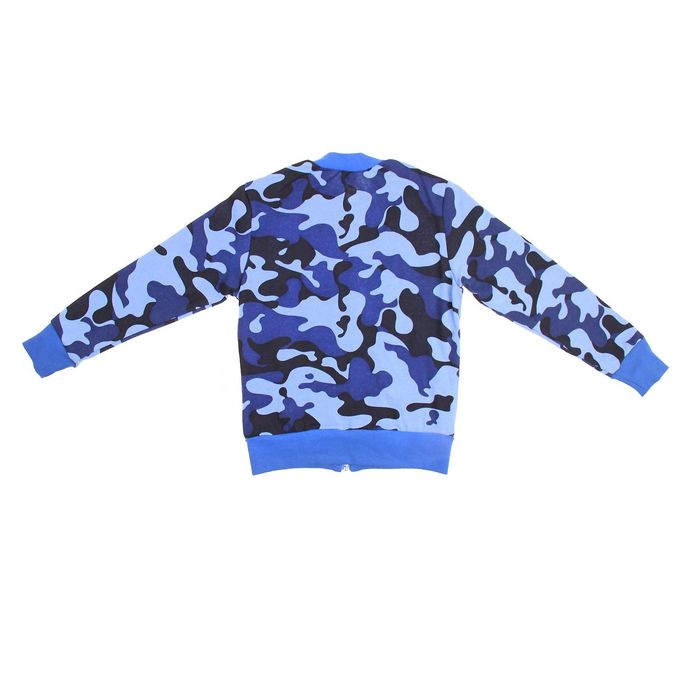 Куртка-толстовка для девочки, рост 140 см (34), цвет камуфляж (арт. 496_Д)