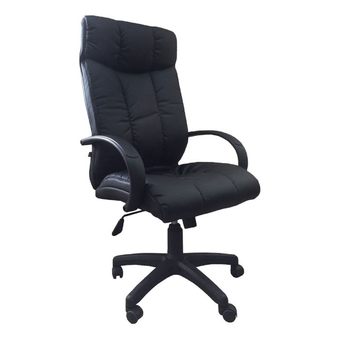 Кресло руководителя Astoria PSN PU01 черный, ЭкоКожа