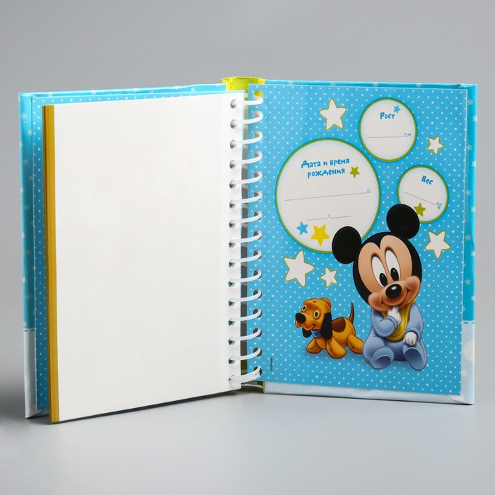 Фотоальбом на 10 магнитных листов в твёрдой обложке "Самый чудесный малыш", Микки Маус, Дисней Беби