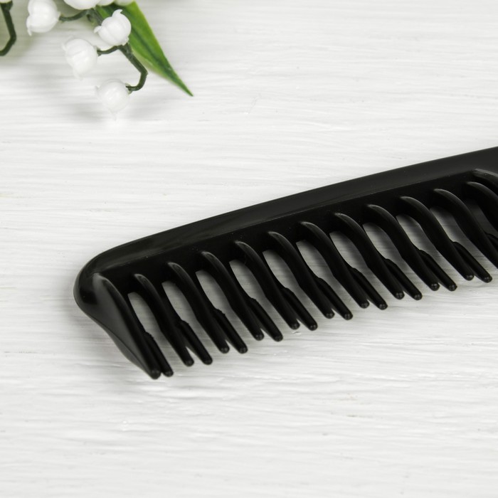 Расчёска с ручкой двухрядная, цвета МИКС