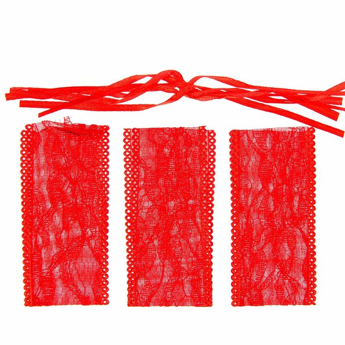 Набор для свадебных конфет "Сладкий комплимент", красный, 3 шт