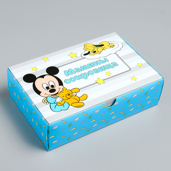 Набор коробочек для хранения "Мамины сокровища", Дисней Беби, Микки Маус, сыночек