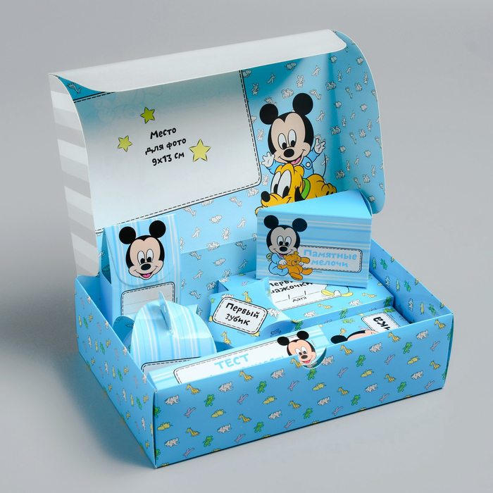 Набор коробочек для хранения "Мамины сокровища", Дисней Беби, Микки Маус, сыночек