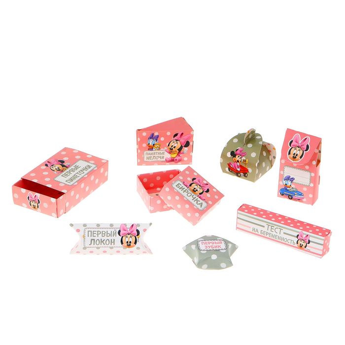 Набор коробочек для хранения "Мамины сокровища", Дисней Беби, Минни Маус, дочка