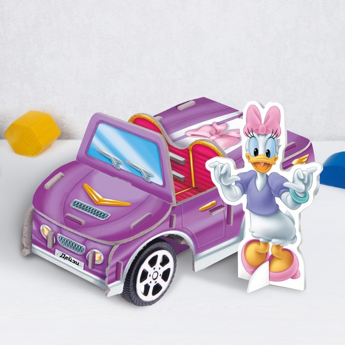 Набор-3D-конструктор "Машинка Дейзи", Минни Маус, 16 х14,5 х 6,5 см