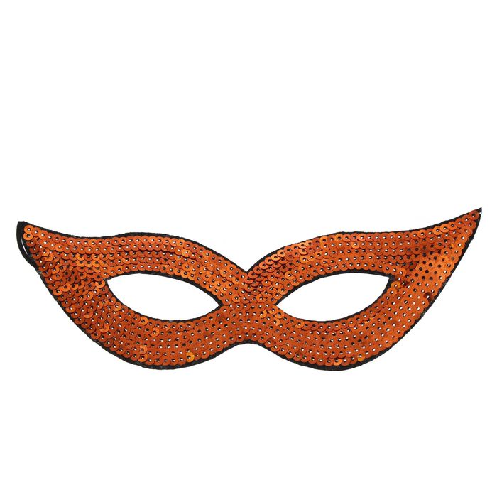 Карнавальная маска "Незнакомка" цвет медный