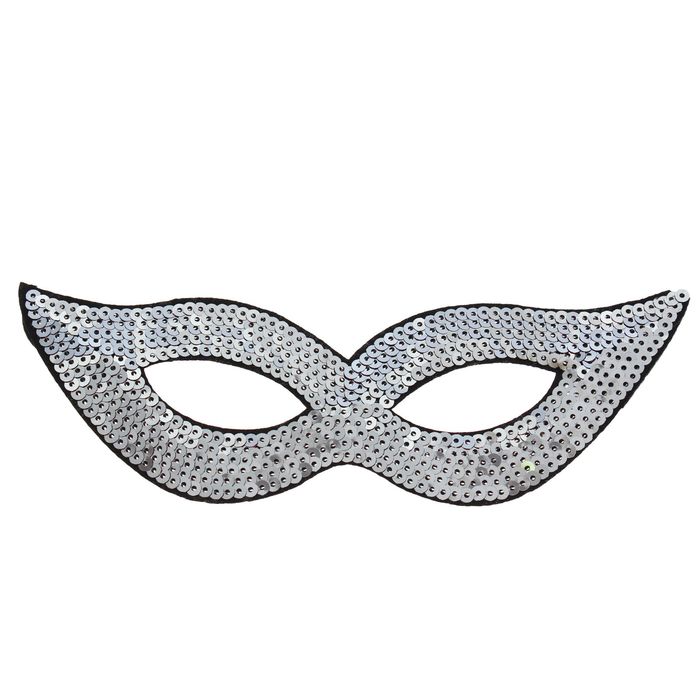 Карнавальная маска "Незнакомка", цвет серебро