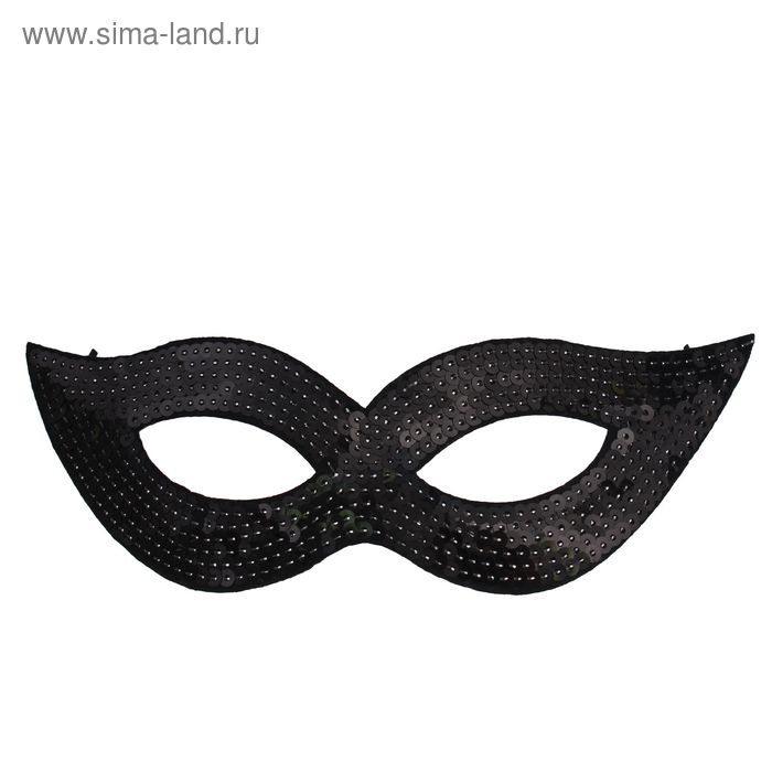 фото Карнавальная маска «незнакомка», на резинке, цвет чёрный страна карнавалия